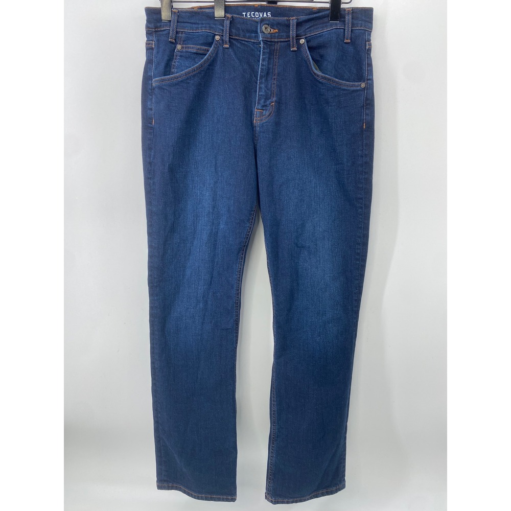 Tecovas Jeans Mens 34x32 Dark Premium Relaxed Western Cowboy Denim Work Rugged